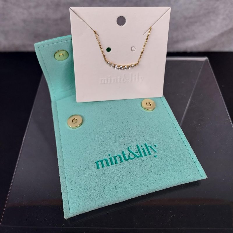 Mint&Lily Diamond Arc Necklace