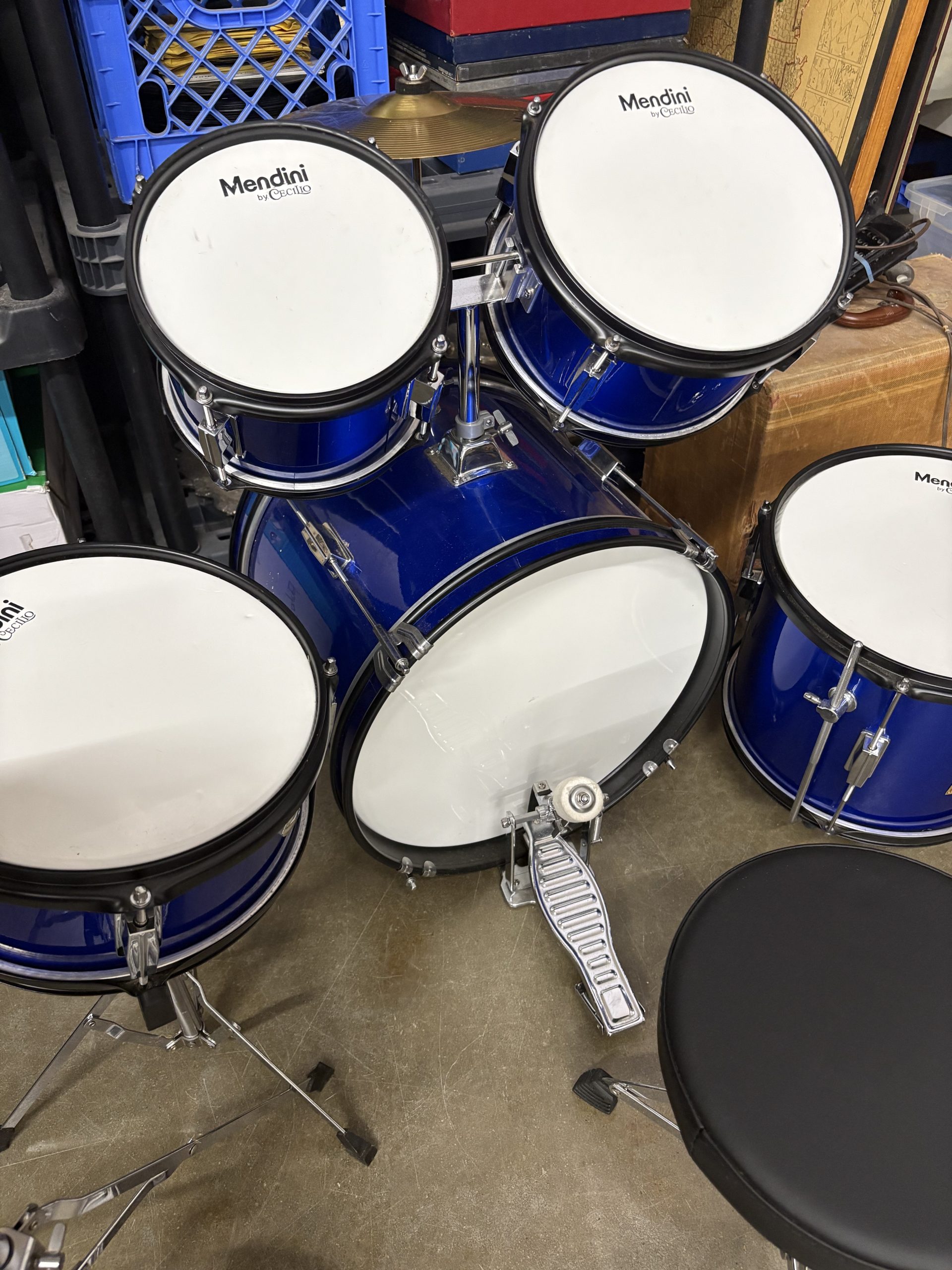 Mendini by Cecilio 5-Piece Junior Drum Set - Image 3