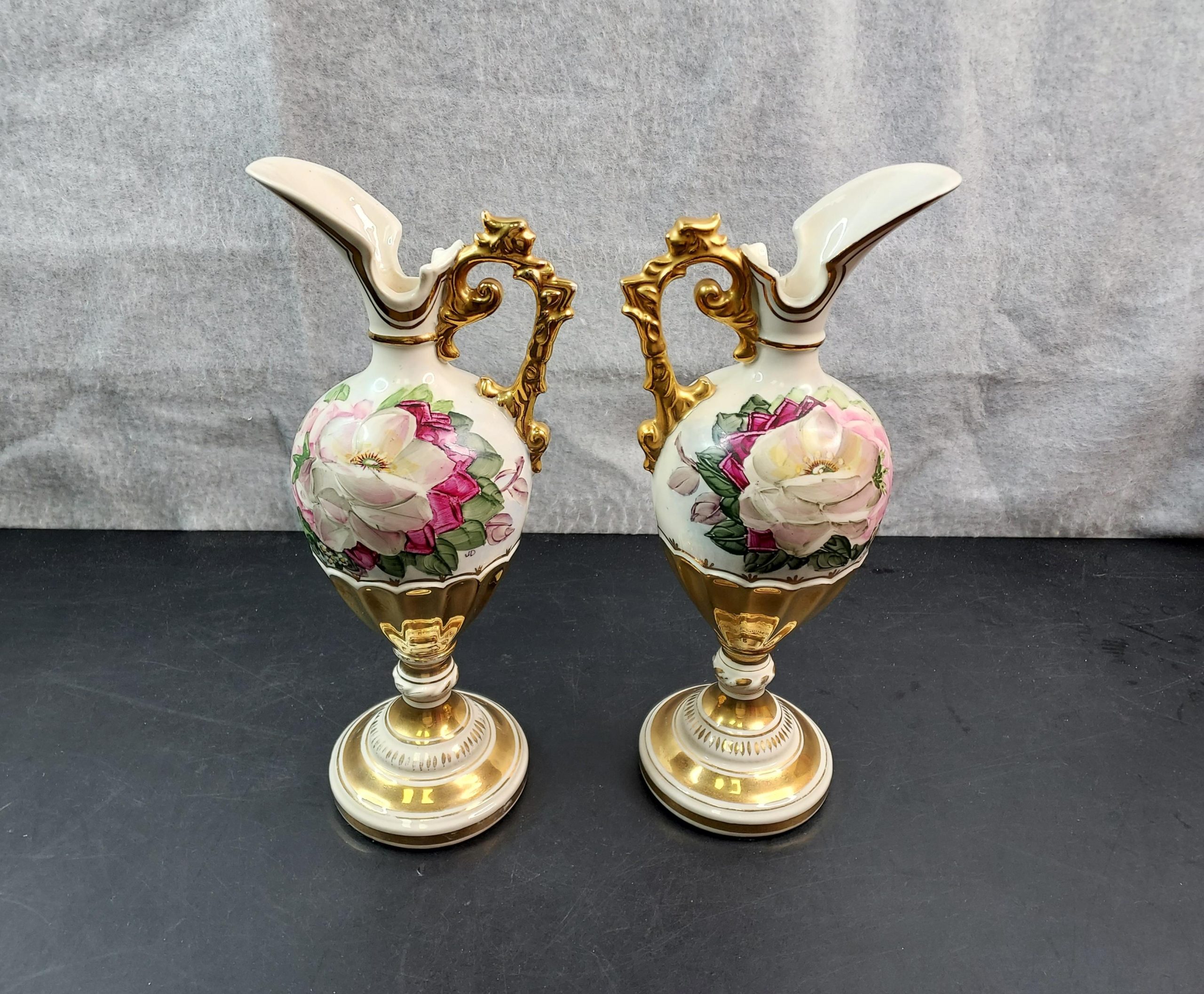 Set of Porcelain Italian Vases