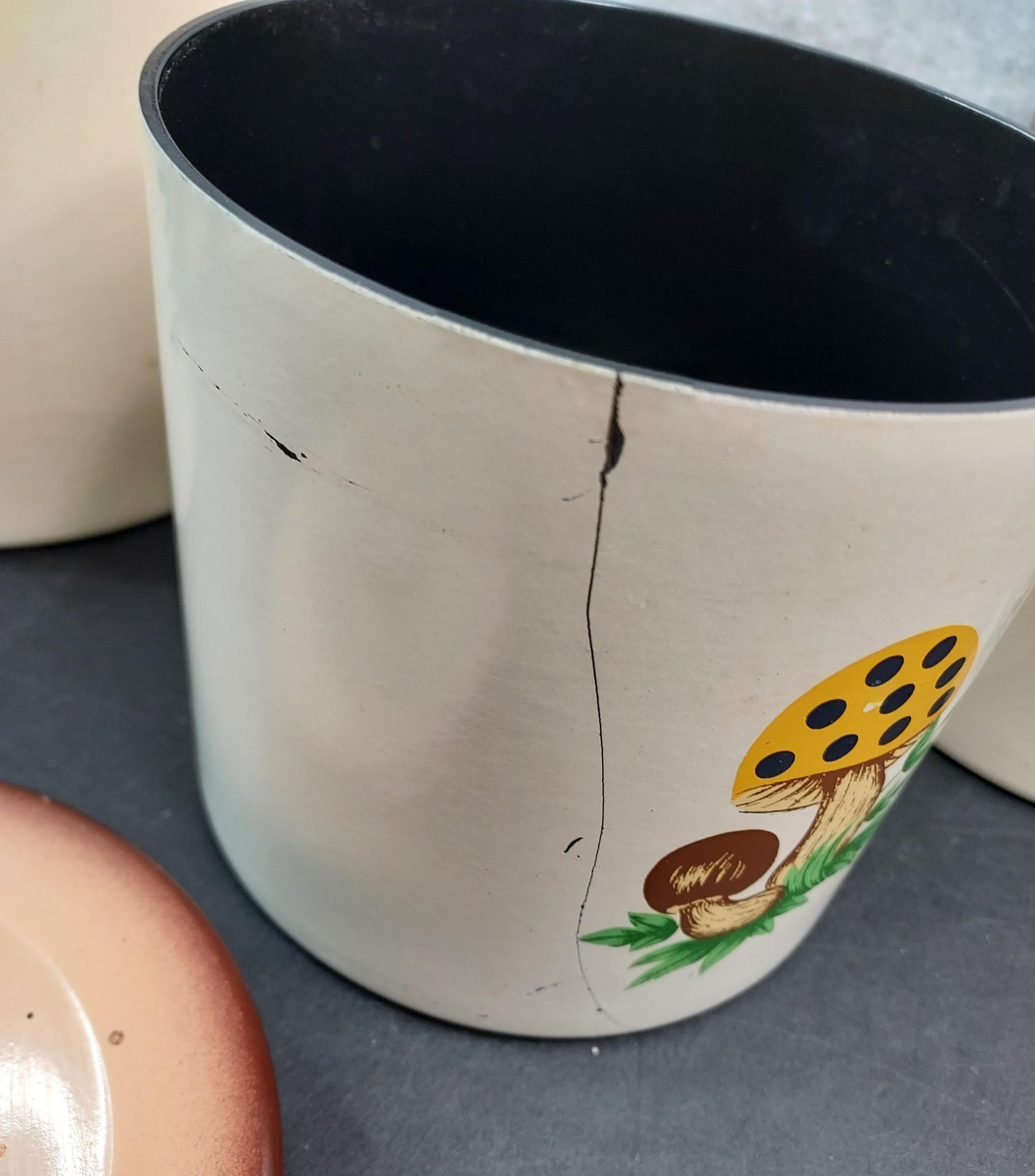 Vintage Sears Roebuck & Co. Merry Mushroom Canister Set - Image 4