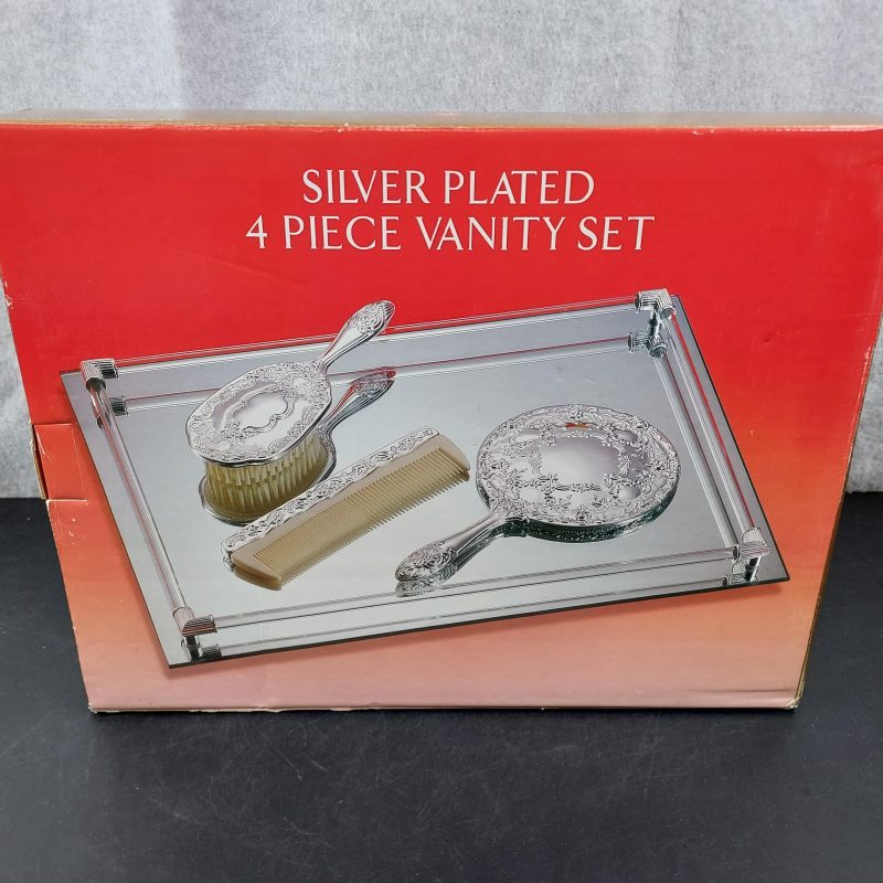 Silver-Plated 4-piece Vanity Set