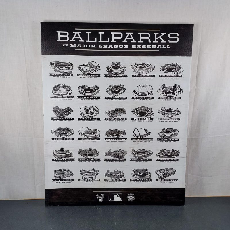 "Ballparks of Major League Baseball" Canvas Wall Hanging