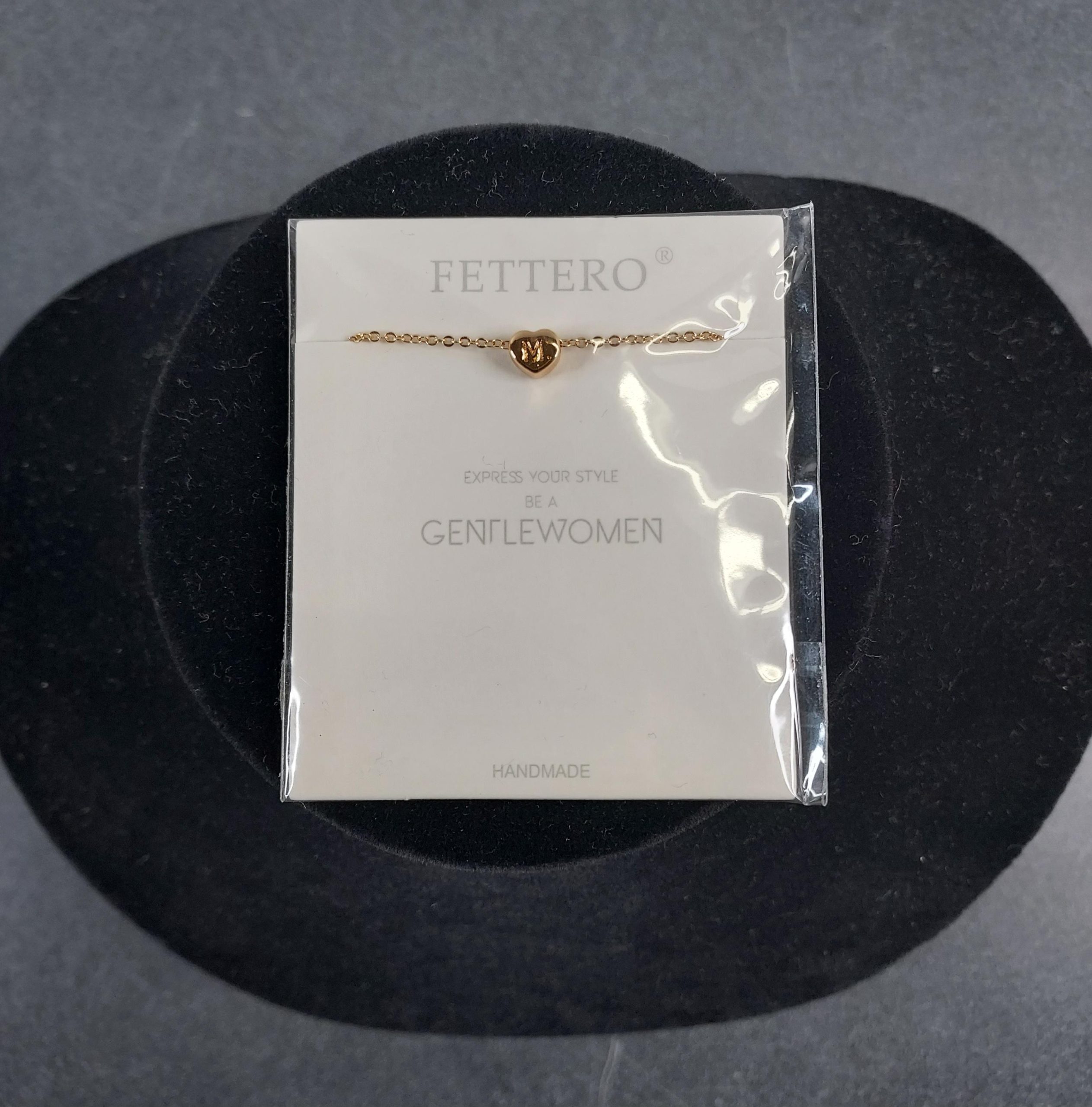 Fettero 14K Gold-Filled "M" Necklace