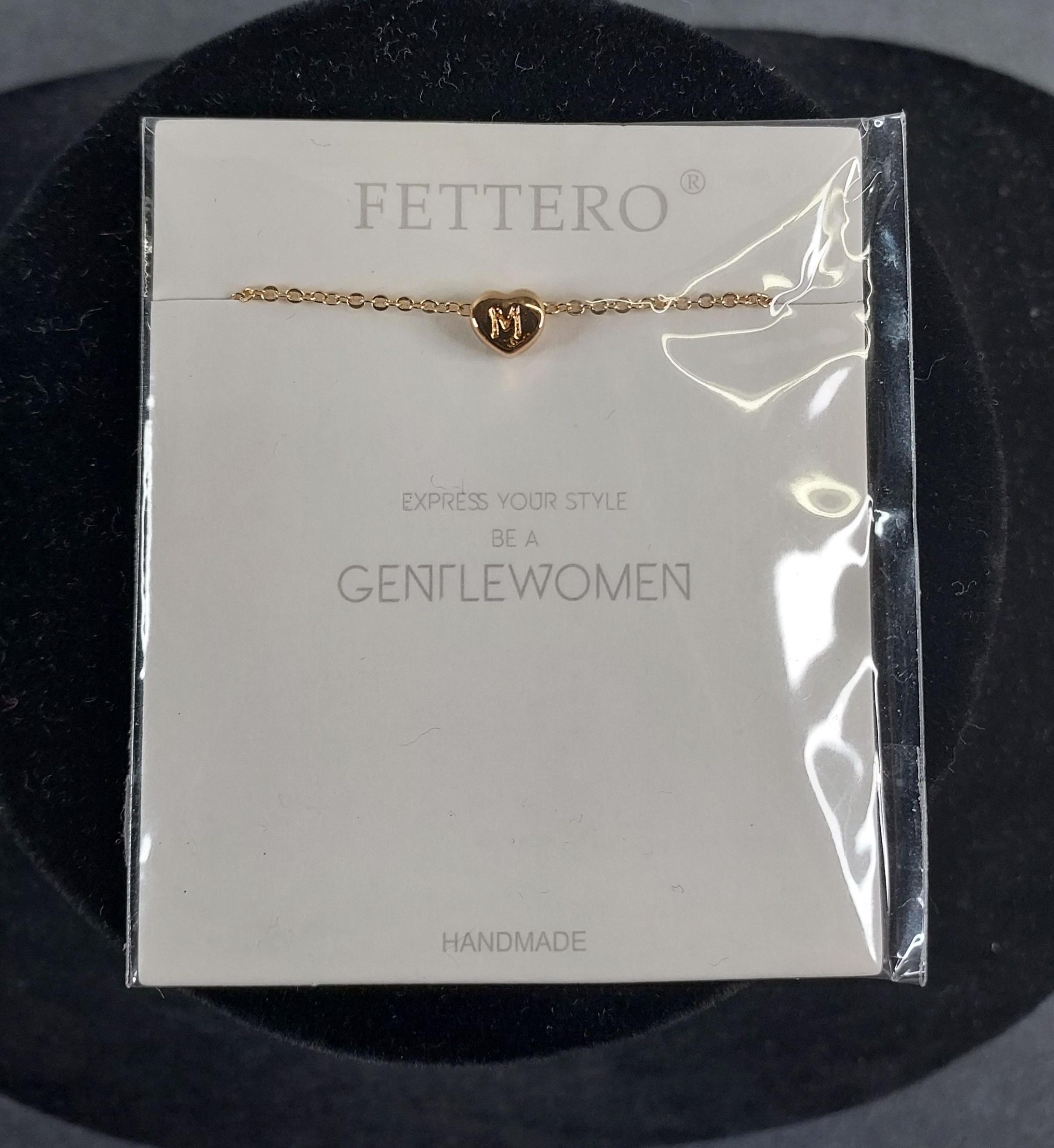 Fettero 14K Gold-Filled "M" Necklace - Image 2