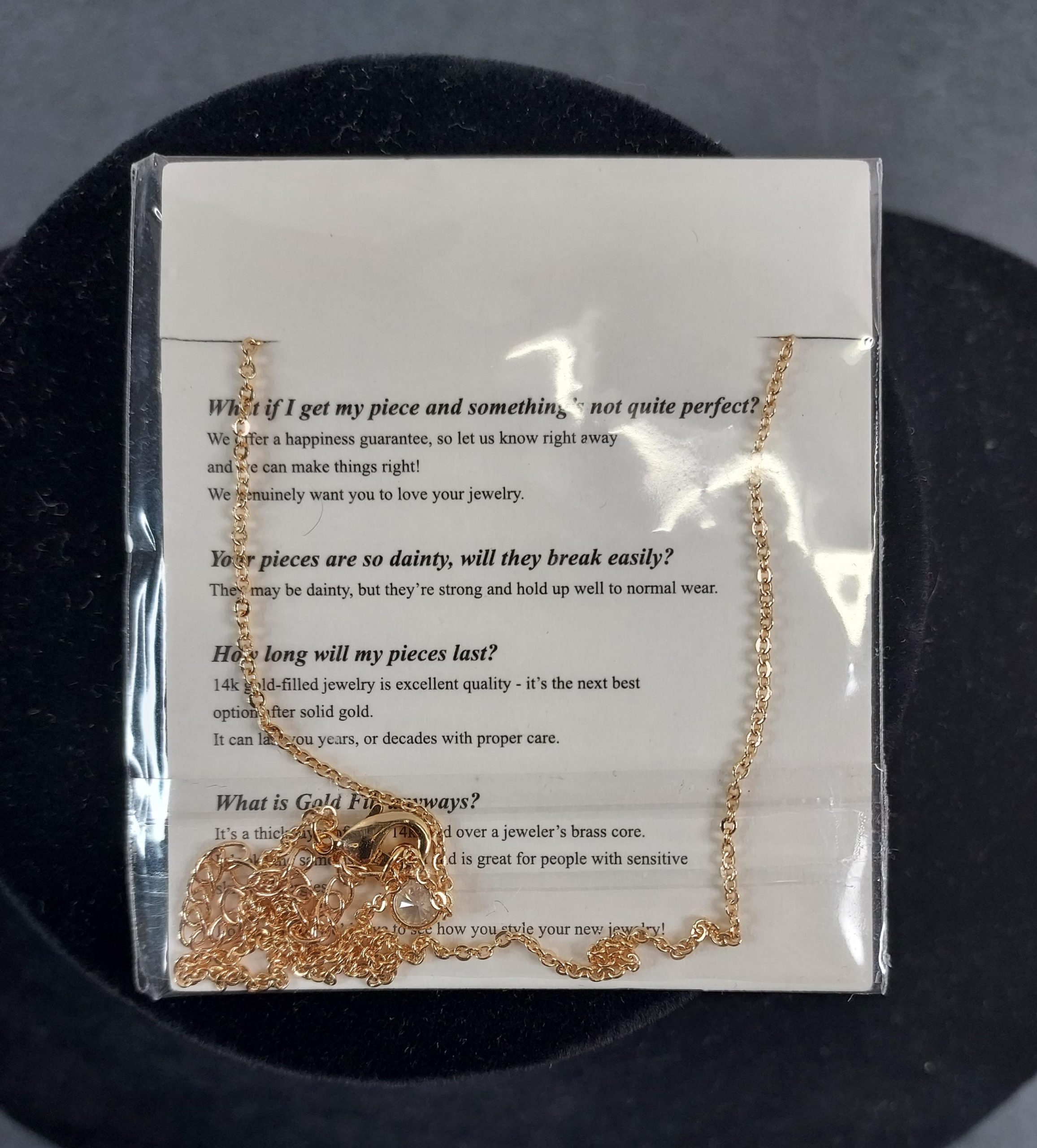 Fettero 14K Gold-Filled "M" Necklace - Image 3