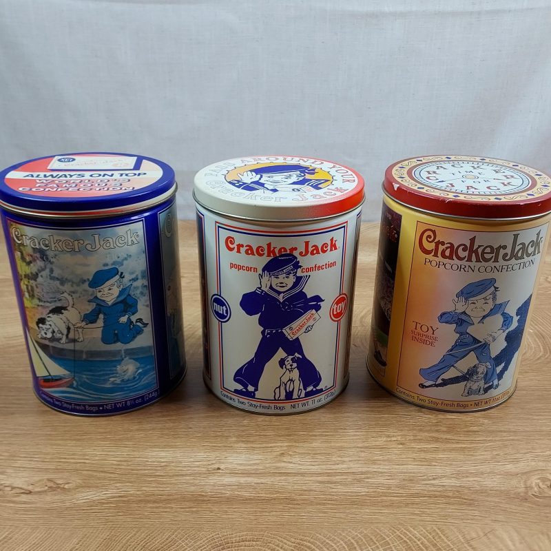 Vintage Cracker Jack Collectible Tins