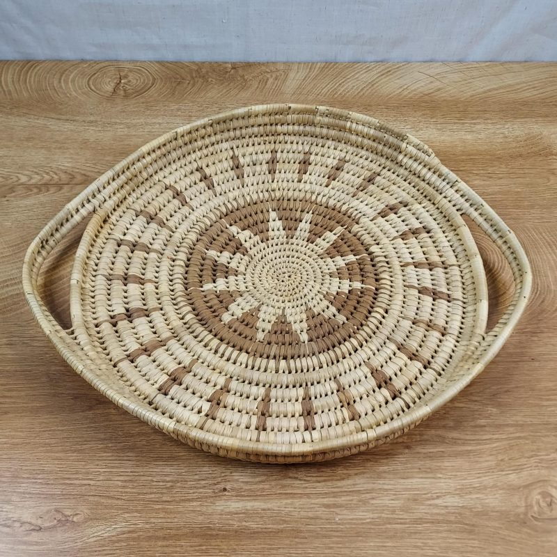 Boho Woven Basket Tray