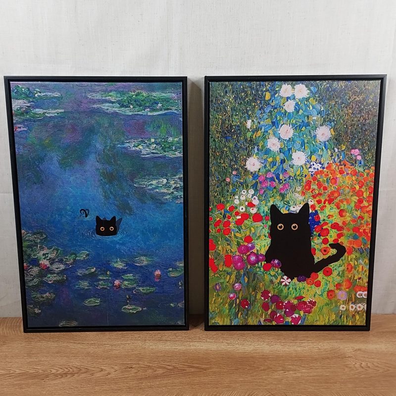 Immersed Cat Canvas Prints