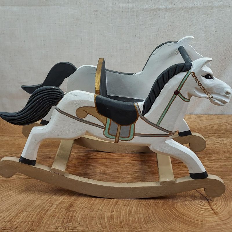 Wooden Doll Rocking Horse