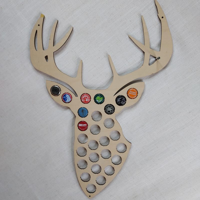 Buck Bottle Cap Display
