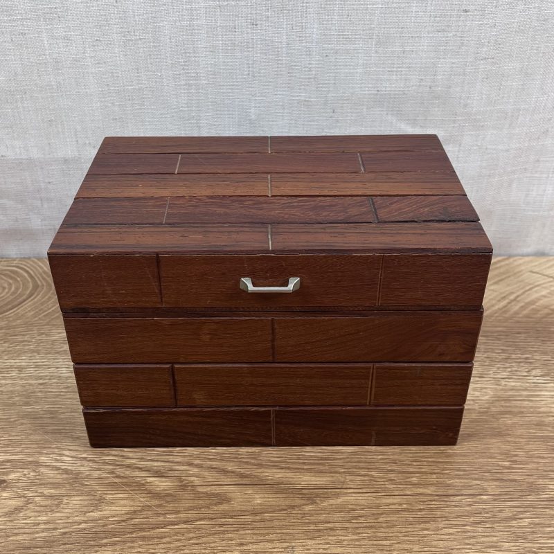 Wooden Lined Trinket Box
