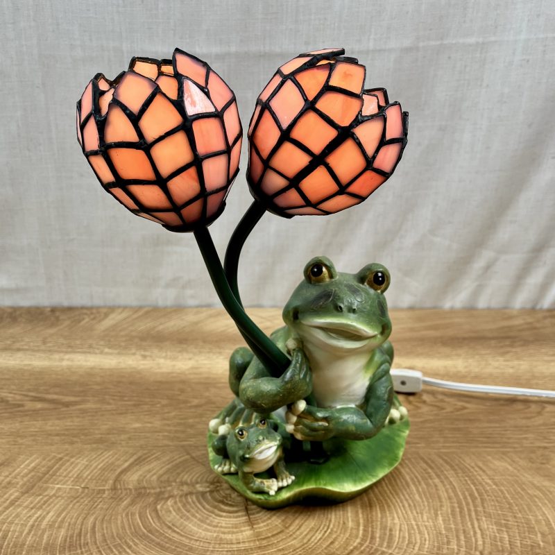 Tiffany-style Frog Lamp