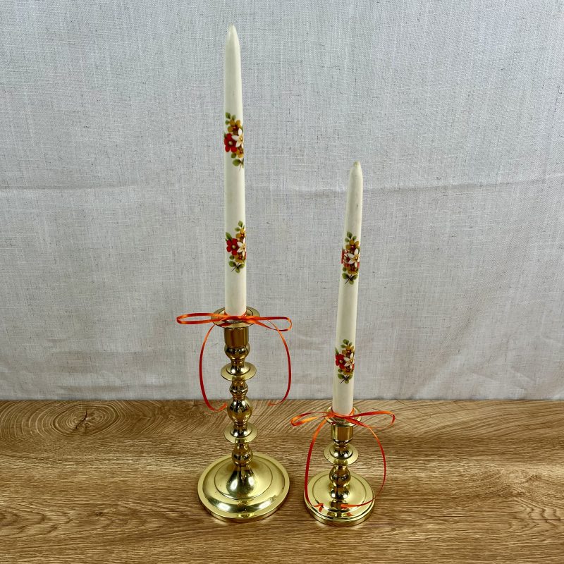 Porcelain Tapers w/ Candleholders