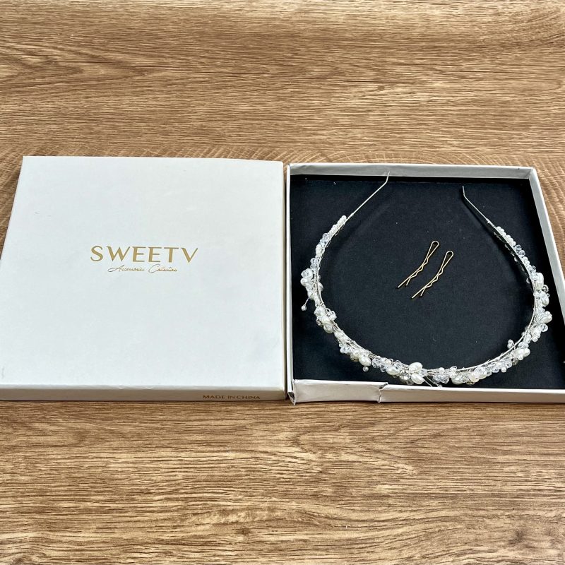SWEETV Pearl Bridal Headband