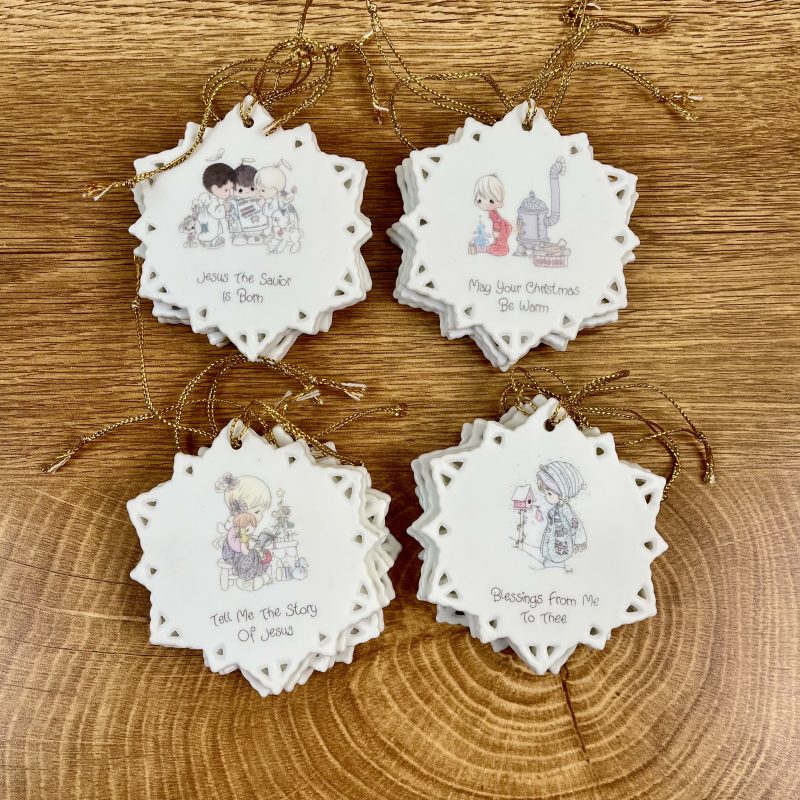 Precious Moments Snowflake Ornaments - Set of 24