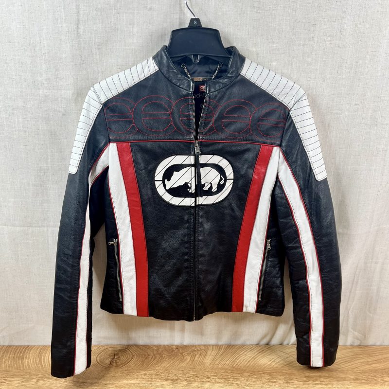Ecko Red Leather Biker Jacket (Men's M)