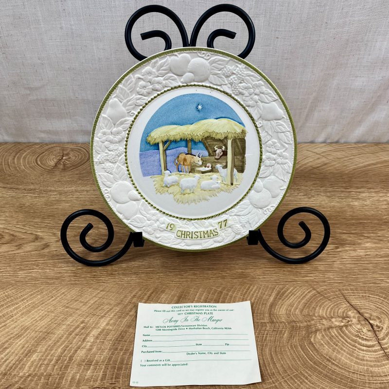 1977 "Away in the Manger" Plate